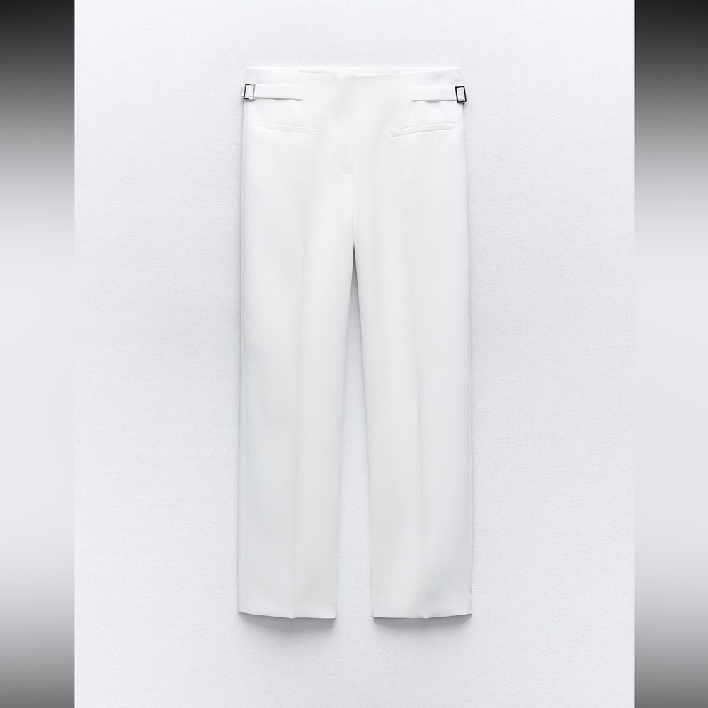 Buckled Side Straight Leg Pant